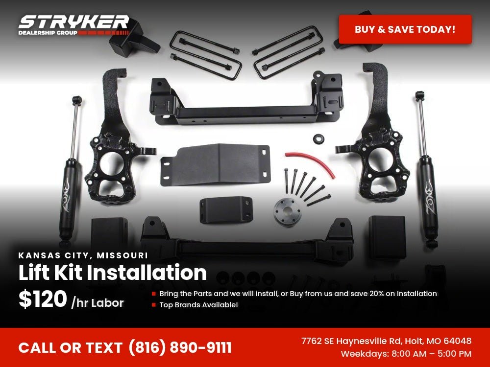 Lift Kit Installation - Kansas City, MO - Stryker Dealership Group