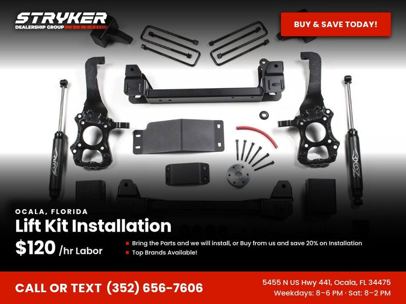 Lift Kit Installation - Ocala, FL - Stryker Dealership Group