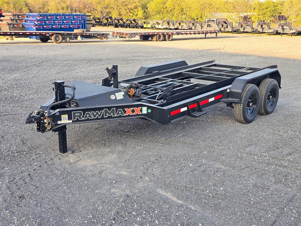 RawMaxx 14' BP Roll Off Base (2) 7k Axles - Roll Off Base Trailer/RO 14' Bumper Pull - Stryker Dealership Group