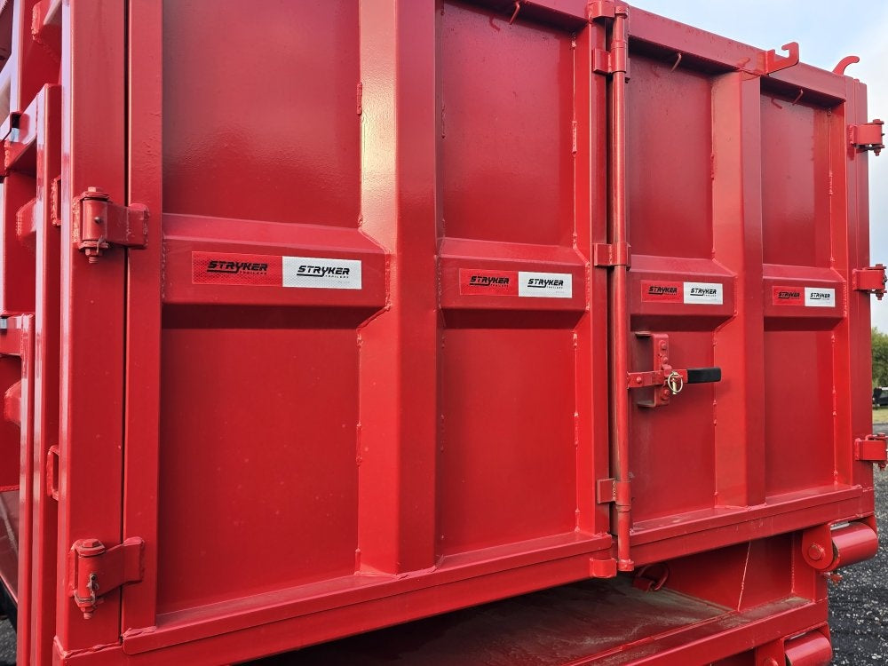 RawMaxx 14' GN Roll off Bundle (2) 7k Axles + 3 Bins w/ 4' Walls - Roll Off Packages/RO 14' Gooseneck - Stryker Dealership Group