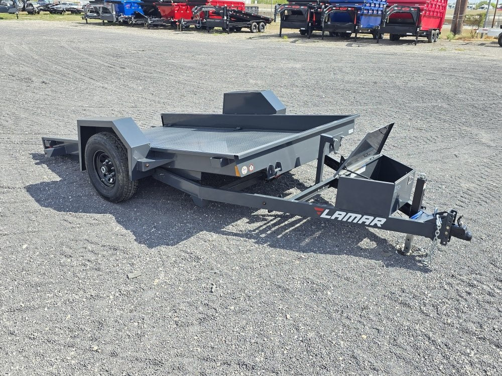 Scissor Hauler 12' x 79" wide - 7K Axles - Scissor Tilt - Stryker Dealership Group