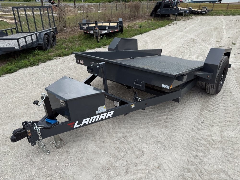 Scissor Hauler 12' x 79" wide - 7K Axles - Scissor Tilt - Stryker Dealership Group