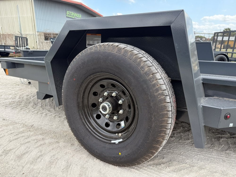 Scissor Hauler 12' x 79" wide - 7K Axles - Scissor Tilt - Stryker Dealership Group