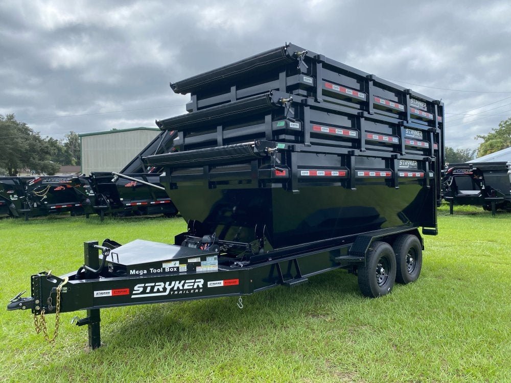 Stryker 14' BP Roll off Bundle (2) 7k Axles + 3 Bins w/ 4' Walls 00234A - Stryker Dealership Group