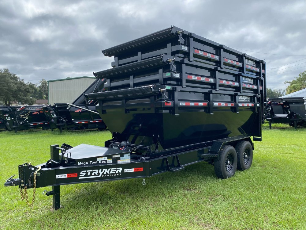 Stryker 14' BP Roll off Bundle (2) 7k Axles + 3 Bins w/ 4' Walls 00234A - Stryker Dealership Group