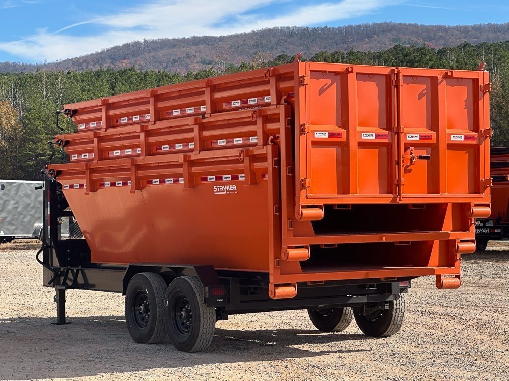 Stryker 14' GN Roll off Bundle (2) 7k Axles + 3 Bins w/ 4' Walls 2581-C - Stryker Dealership Group