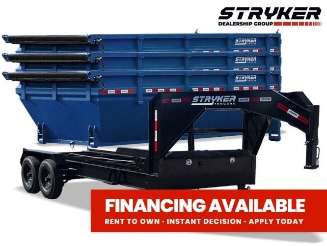 Stryker 14' GN Roll off Bundle (2) 8k Axles + 3 Bins w/ 4' Walls 003913 - Stryker Dealership Group