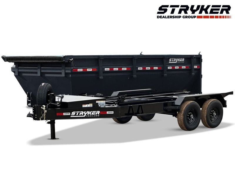 Stryker 16' BP Roll off Bundle (2) 7k Axles + 1 Bin w/ 4' Walls 2549-C - Stryker Dealership Group