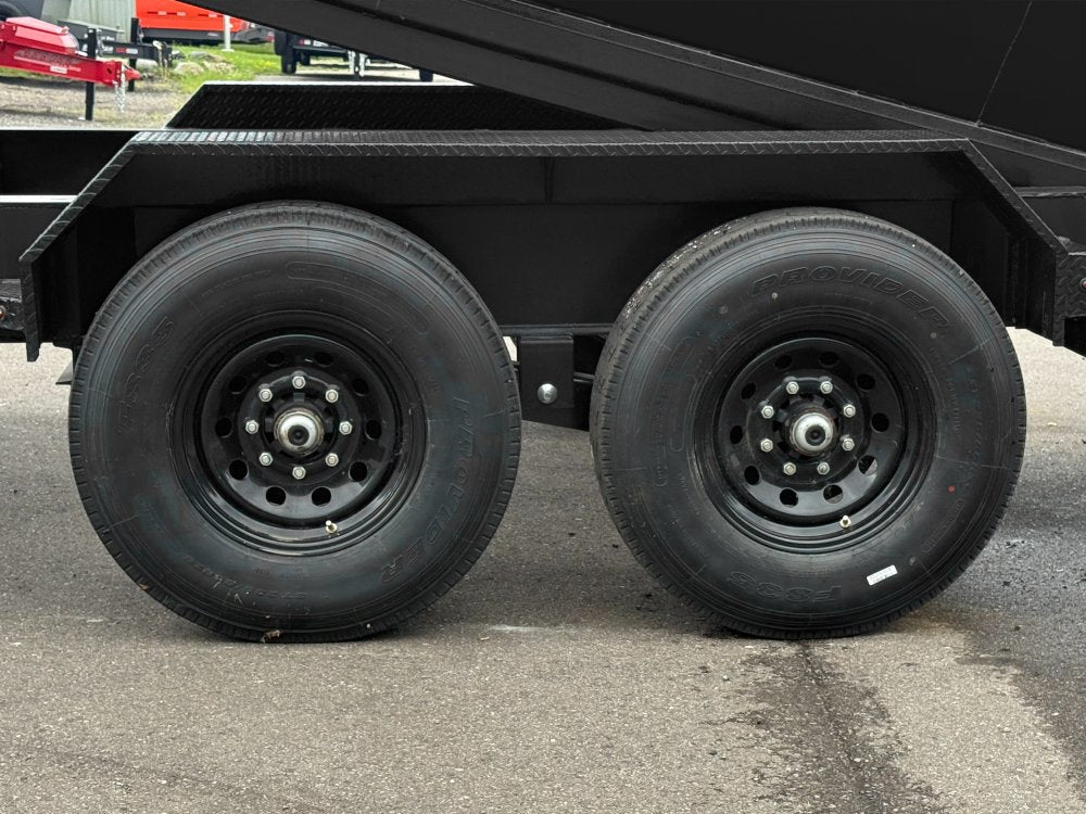 Stryker 16' GN Roll off Bundle (2) 7k Axles + 1 Bin w/ 4' Walls 2581-E - Stryker Dealership Group