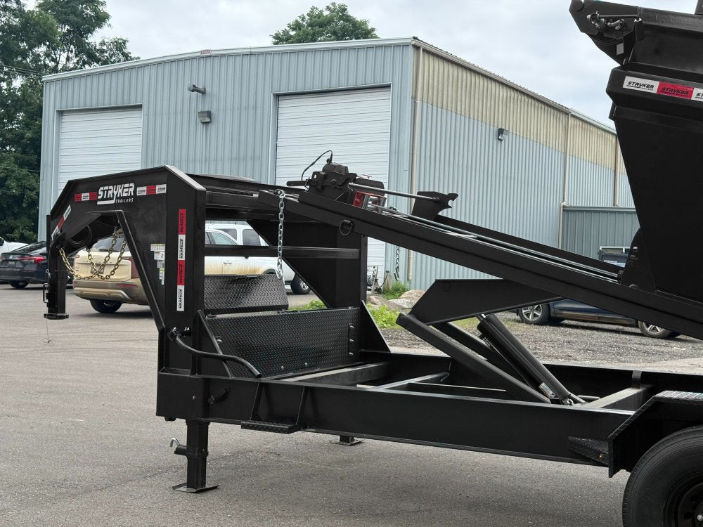 Stryker 16' GN Roll off Bundle (2) 7k Axles + 1 Bin w/ 4' Walls 2581-F - Stryker Dealership Group
