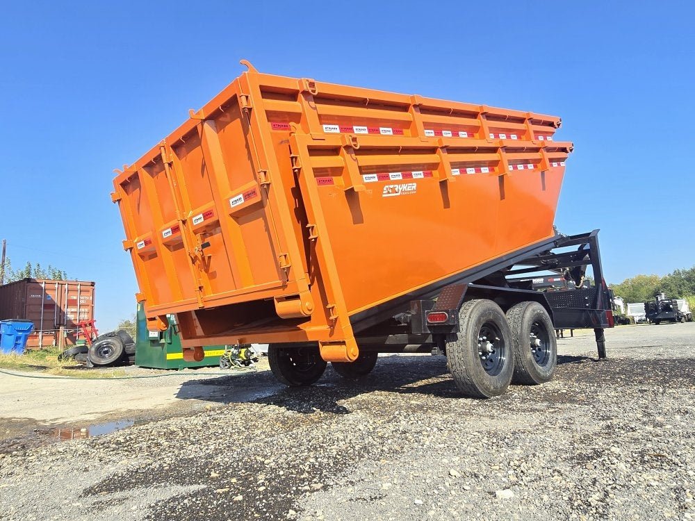 Stryker 16' GN Roll off Bundle (2) 7k Axles + 2 Bins w/ 4' Walls 002749 - Stryker Dealership Group
