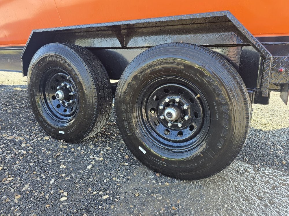 Stryker 16' GN Roll Off Bundle (2) 7k Axles + 2 Bins w/ 4' Walls 2749 - Stryker Dealership Group
