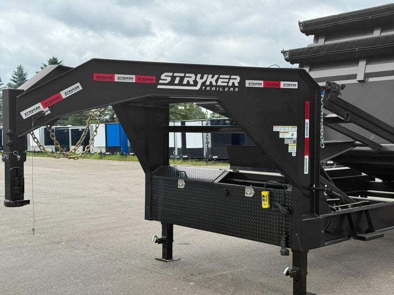 Stryker 16' GN Roll off Bundle (2) 7k Axles + 3 Bins w/ 4' Walls 2581-D - Stryker Dealership Group