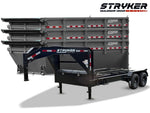 Stryker 16' GN Roll off Bundle (2) 7k Axles + 3 Bins w/ 4' Walls 2581-D - Stryker Dealership Group