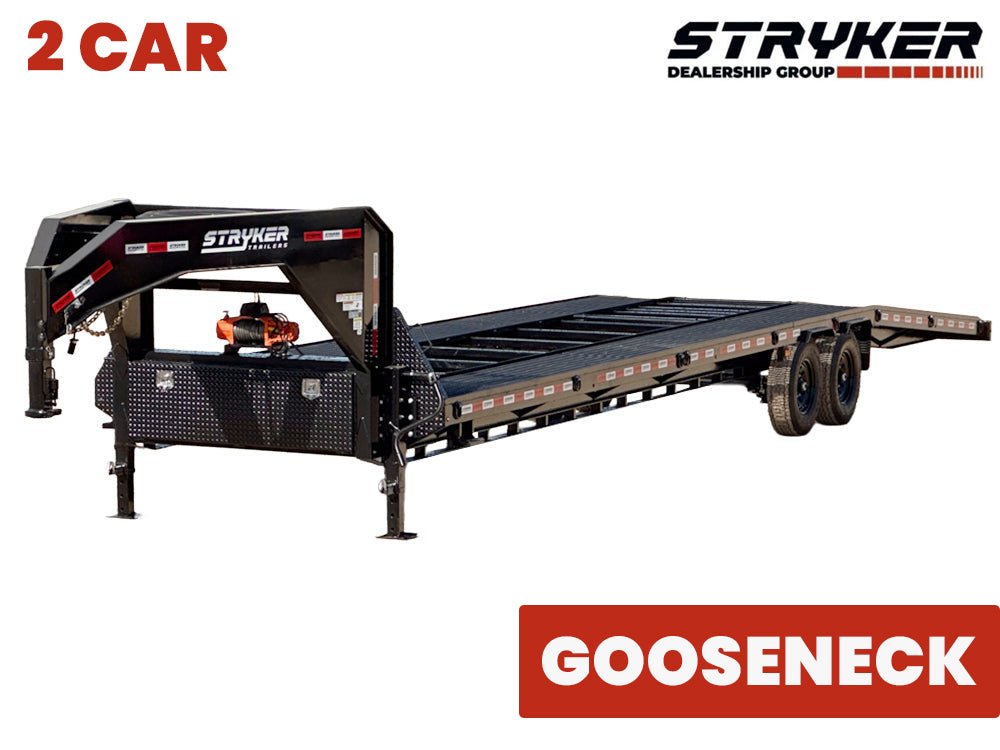 Stryker 2 Car Mesh Gooseneck Trailer - Stryker Dealership Group