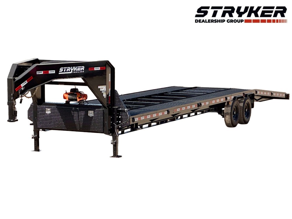 Stryker 36' Mesh Gooseneck Two Car Trailer - Stryker Dealership Group