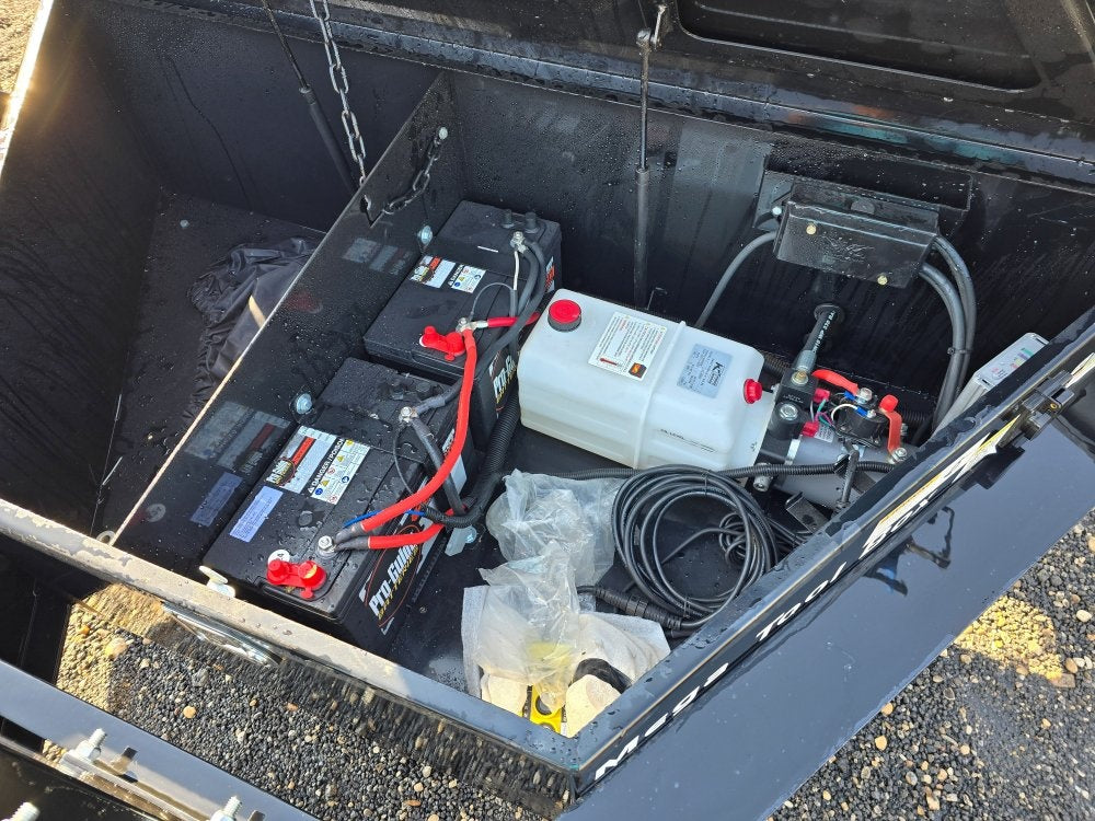 Stryker 14' BP Roll off Bundle (2) 7k Axles + 1 Bin w/ 4' Walls - Roll Off Packages/RO 14' Bumper Pull - Stryker Dealership Group