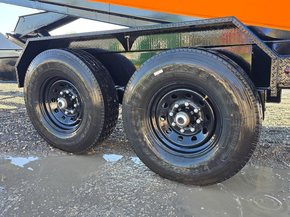 Stryker 14' BP Roll off Bundle (2) 7k Axles + 1 Bin w/ 4' Walls - Roll Off Packages/RO 14' Bumper Pull - Stryker Dealership Group