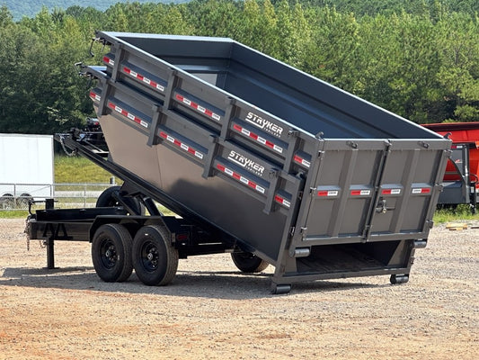 Stryker 14' BP Roll Off Bundle (2) 7k Axles + 2 Bins w/ 4' Walls - Roll Off Packages/14' Bumper Pull - Stryker Dealership Group