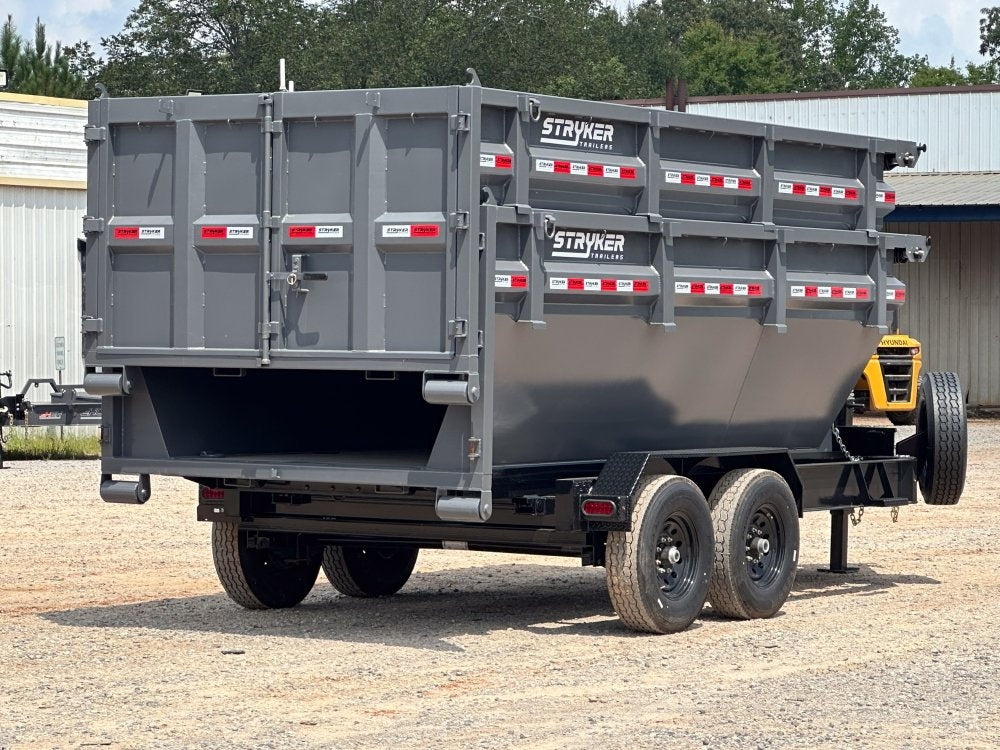 Stryker 14' BP Roll Off Bundle (2) 7k Axles + 2 Bins w/ 4' Walls - Roll Off Packages/14' Bumper Pull - Stryker Dealership Group