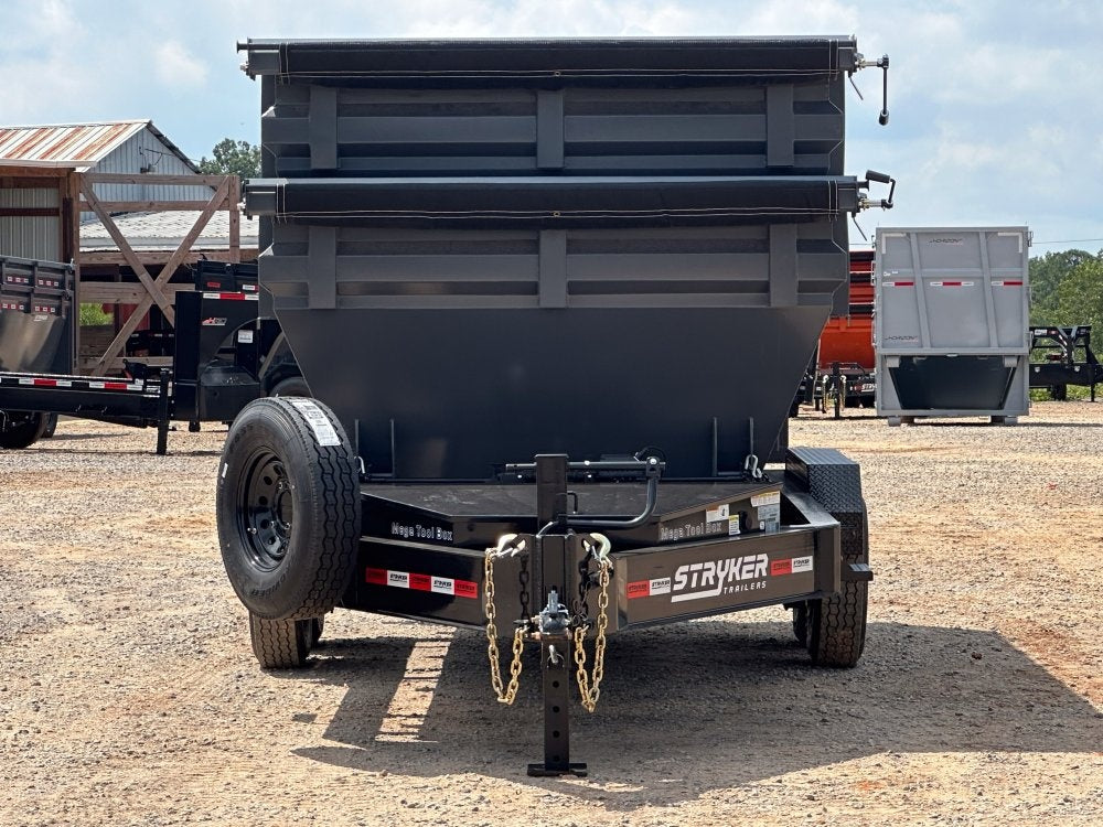 Stryker 14' BP Roll Off Bundle (2) 7k Axles + 2 Bins w/ 4' Walls - Roll Off Packages/14' Bumper Pull - Stryker Dealership Group