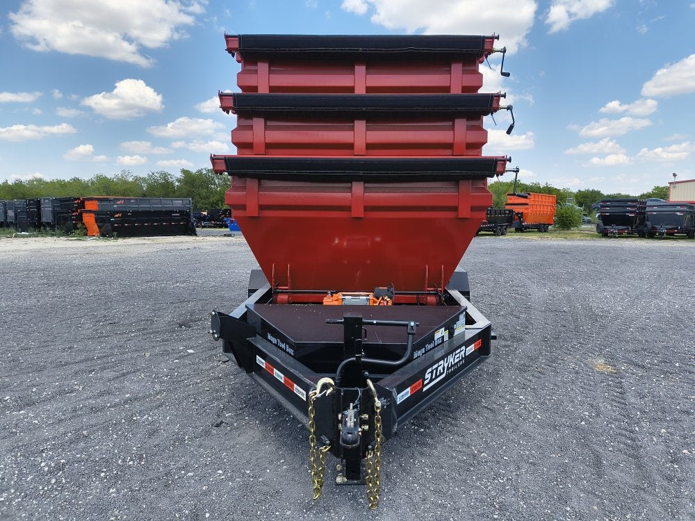 Stryker 14' BP Roll Off Bundle (2) 7k Axles + 3 Bins w/ 4' Walls - Roll Off Packages/14' Bumper Pull - Stryker Dealership Group
