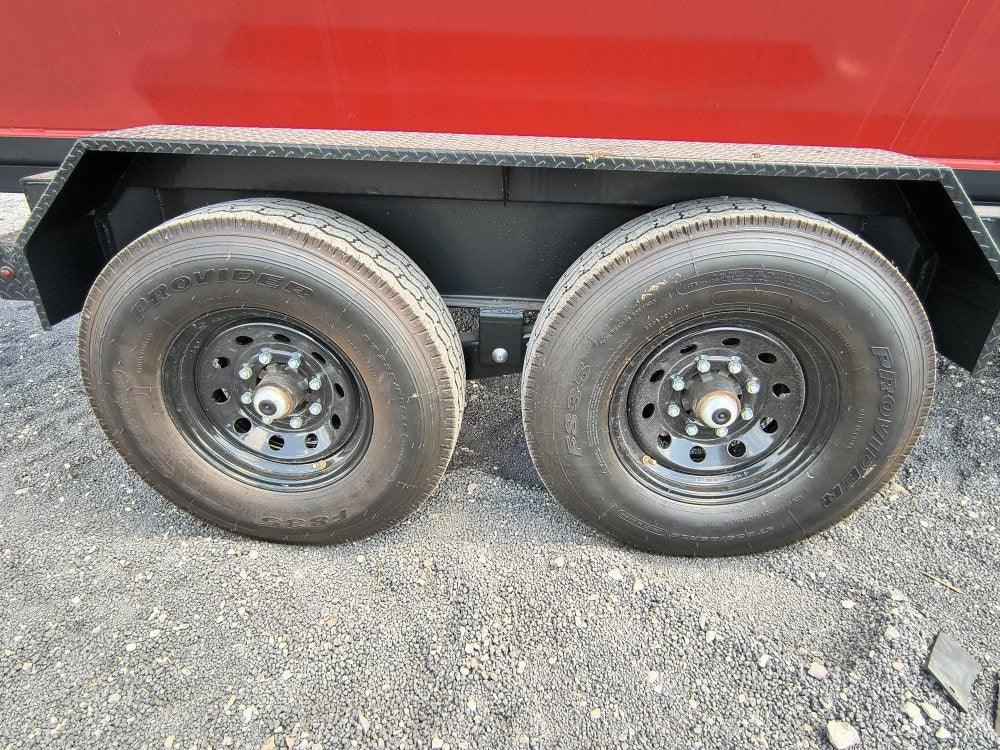 Stryker 14' BP Roll Off Bundle (2) 7k Axles + 3 Bins w/ 4' Walls - Roll Off Packages/14' Bumper Pull - Stryker Dealership Group