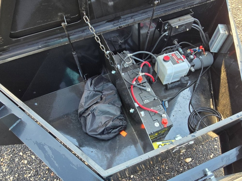 Stryker 14' BP Roll Off Bundle (2) 7k Axles + 3 Bins w/ 4' Walls - Roll Off Packages/RO 14' Bumper Pull - Stryker Dealership Group