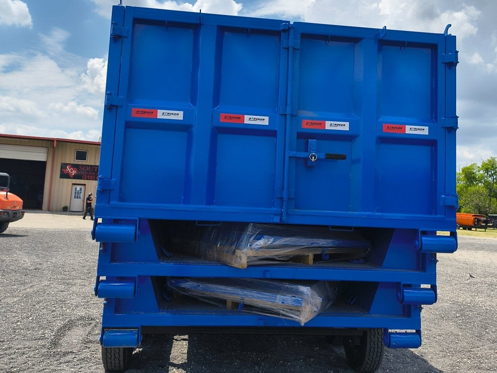 Stryker 14' BP Roll Off Bundle (2) 7k Axles + 3 Bins w/ 4' Walls - Roll Off Packages/14' Bumper Pull - Stryker Dealership Group