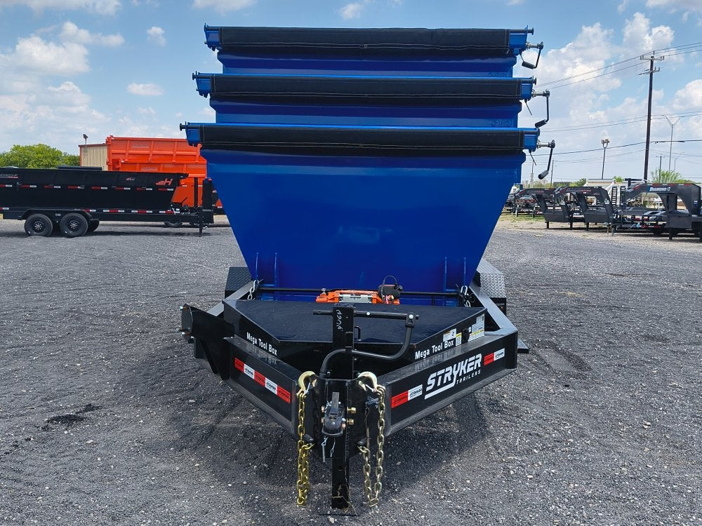 Stryker 14' BP Roll Off Bundle (2) 7k Axles + 3 Bins w/ 4' Walls - Roll Off Packages/14' Bumper Pull - Stryker Dealership Group