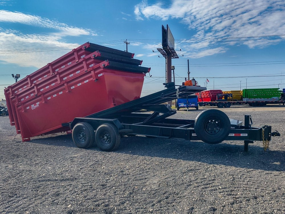 Stryker 14' BP Roll Off Bundle (2) 7k Axles + 3 Bins w/ 4' Walls - Roll Off Packages/14' Bumper Pull - Stryker Dealership Group