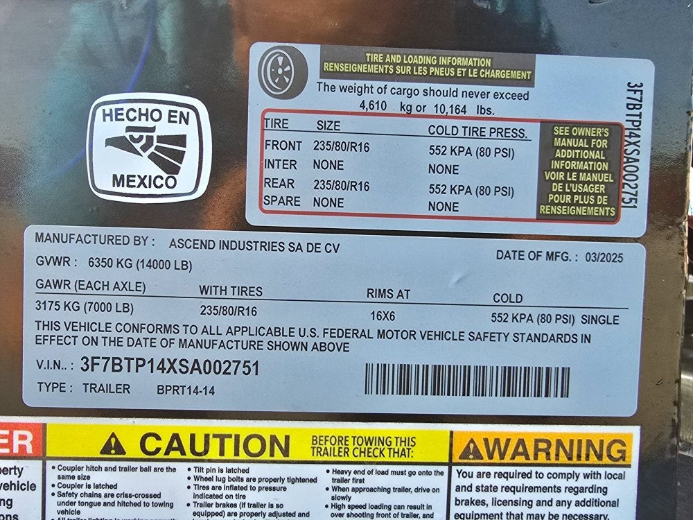 Stryker 14' BP Roll Off Bundle (2) 7k Axles + 3 Bins w/ 4' Walls - Roll Off Base Trailer/RO 14' Bumper Pull - Stryker Dealership Group