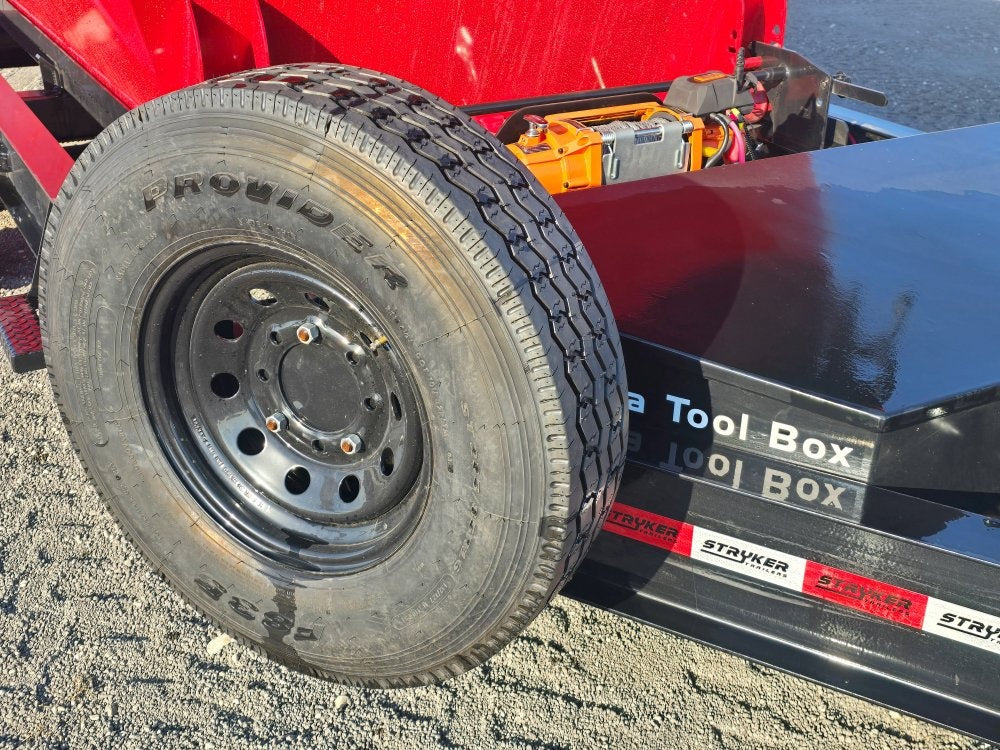 Stryker 14' BP Roll Off Bundle (2) 7k Axles + 3 Bins w/ 4' Walls - Roll Off Base Trailer/RO 14' Bumper Pull - Stryker Dealership Group