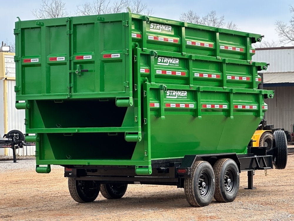 Stryker 14' BP Roll Off Bundle (2) 7k Axles + 3 Bins w/ 4' Walls - Roll Off Packages - Stryker Dealership Group