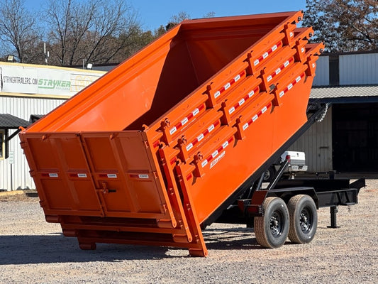 Stryker 14' BP Roll off Bundle (2) 7k Axles + 3 Bins w/ 4' Walls - Roll Off Packages/RO 14' Bumper Pull - Stryker Dealership Group