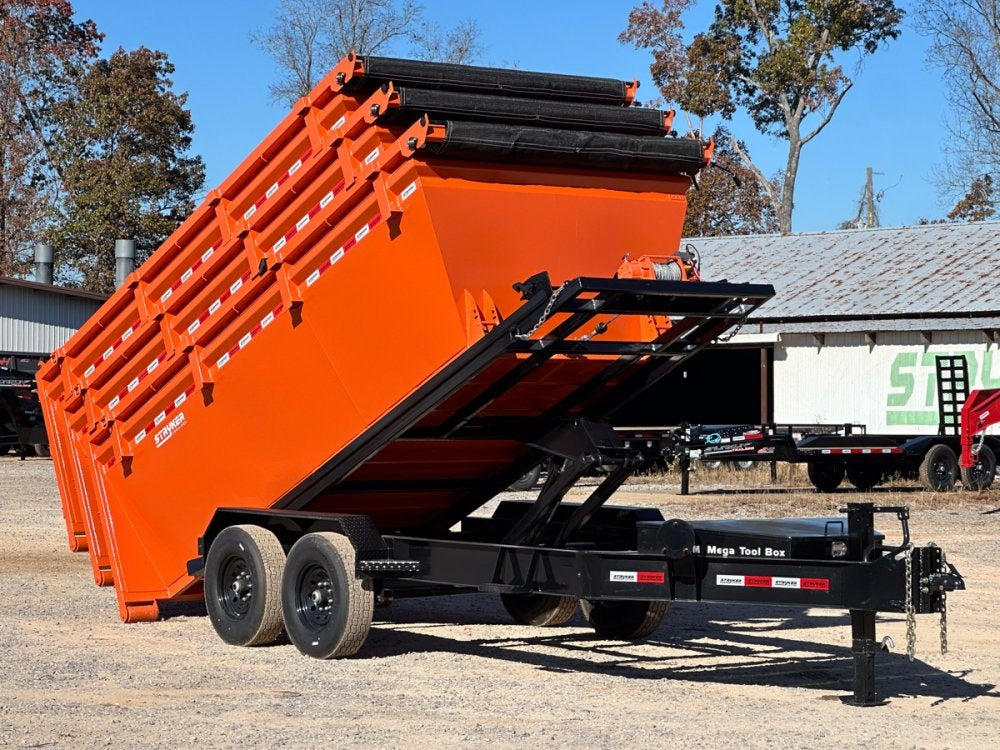 Stryker 14' BP Roll off Bundle (2) 7k Axles + 3 Bins w/ 4' Walls - Roll Off Packages/RO 14' Bumper Pull - Stryker Dealership Group
