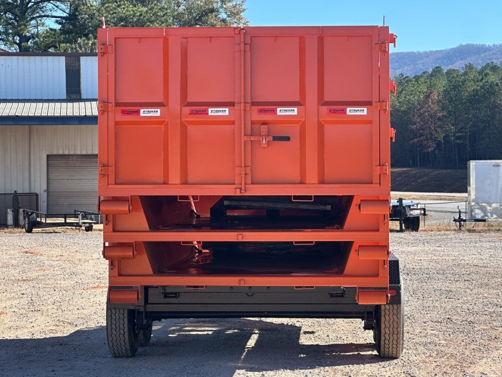 Stryker 14' BP Roll off Bundle (2) 7k Axles + 3 Bins w/ 4' Walls - Roll Off Packages/RO 14' Bumper Pull - Stryker Dealership Group