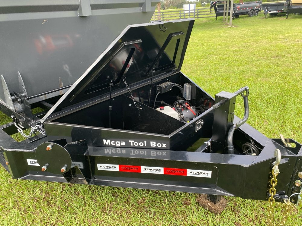 Stryker 14' BP Roll off Bundle (2) 7k Axles + 3 Bins w/ 4' Walls - Roll Off Packages/RO 14' Bumper Pull - Stryker Dealership Group