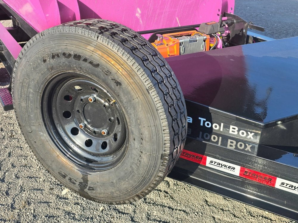 Stryker 14' BP Roll off Bundle (2) 7k Axles + 3 Bins w/ 4' Walls - Roll Off Packages/RO 14' Bumper Pull - Stryker Dealership Group