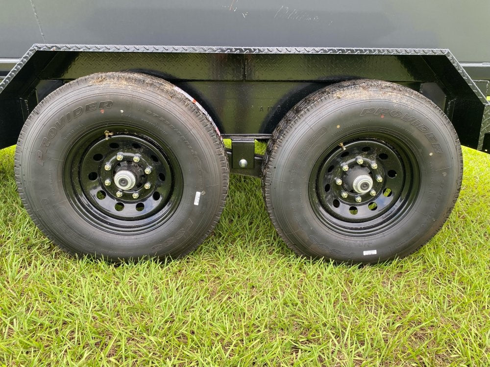 Stryker 14' BP Roll off Bundle (2) 7k Axles + 3 Bins w/ 4' Walls - Roll Off Packages/RO 14' Bumper Pull - Stryker Dealership Group