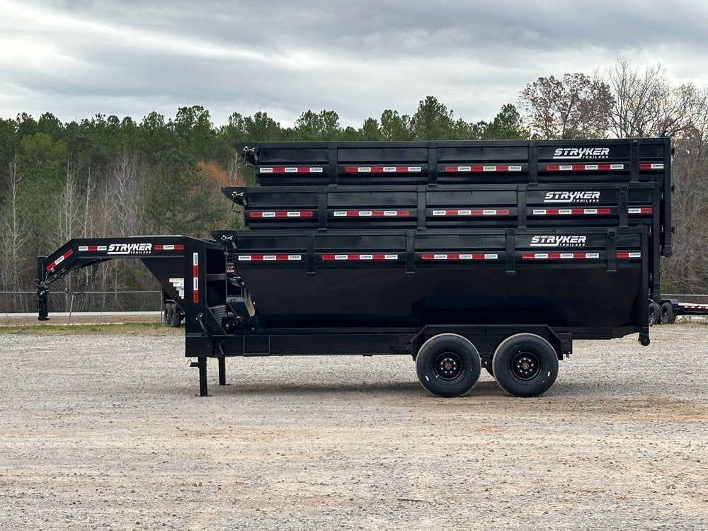Stryker 14' GN Roll Off Bundle (2) 7k Axles + 3 Bins w/ 4' Walls - Roll Off Packages - Stryker Dealership Group