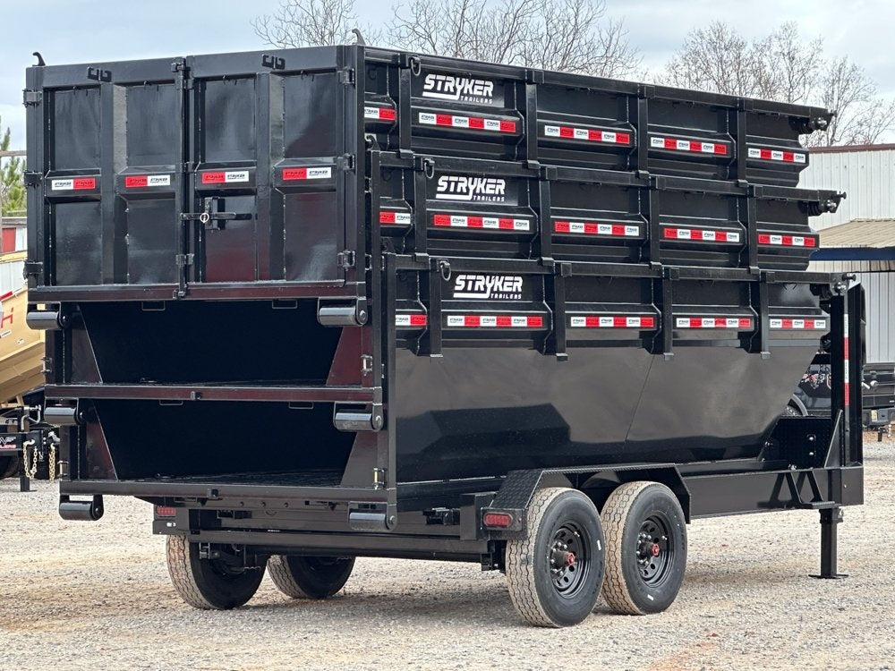 Stryker 14' GN Roll Off Bundle (2) 7k Axles + 3 Bins w/ 4' Walls - Roll Off Packages - Stryker Dealership Group
