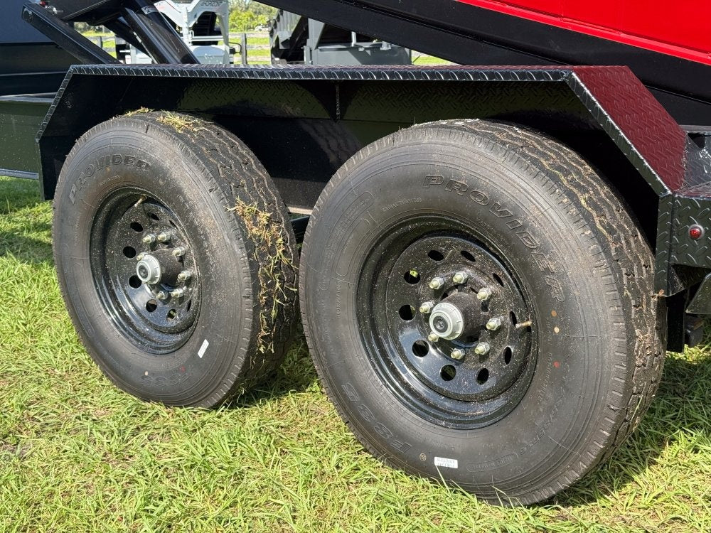 Stryker 16' BP Roll Off Bundle (2) 7k Axles + 2 Bins w/ 4' Walls - Roll Off Packages/16' Bumper Pull - Stryker Dealership Group