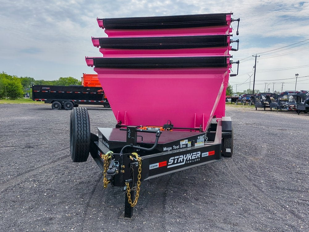 Stryker 16' BP Roll Off Bundle (2) 7k Axles + 3 Bins w/ 4' Walls - Roll Off Packages/16' Bumper Pull - Stryker Dealership Group