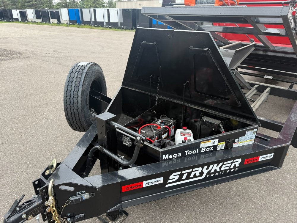 Stryker 16' BP Roll Off Bundle (2) 7k Axles + 3 Bins w/ 4' Walls - Roll Off Packages/16' Bumper Pull - Stryker Dealership Group