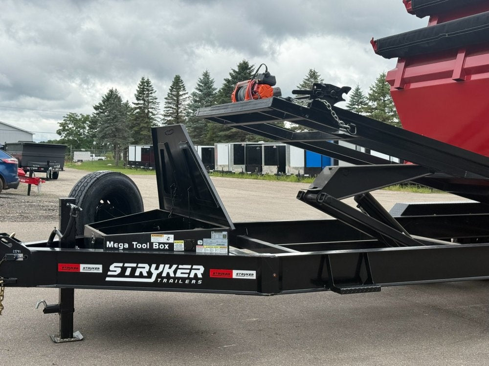 Stryker 16' BP Roll Off Bundle (2) 7k Axles + 3 Bins w/ 4' Walls - Roll Off Packages/16' Bumper Pull - Stryker Dealership Group