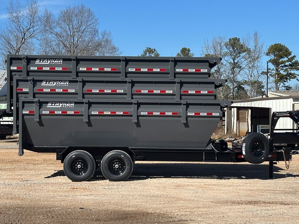 Stryker 16' BP Roll Off Bundle (2) 7k Axles + 3 Bins w/ 4' Walls - Roll Off Packages - Stryker Dealership Group