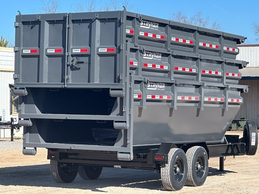 Stryker 16' BP Roll Off Bundle (2) 7k Axles + 3 Bins w/ 4' Walls - Roll Off Packages - Stryker Dealership Group