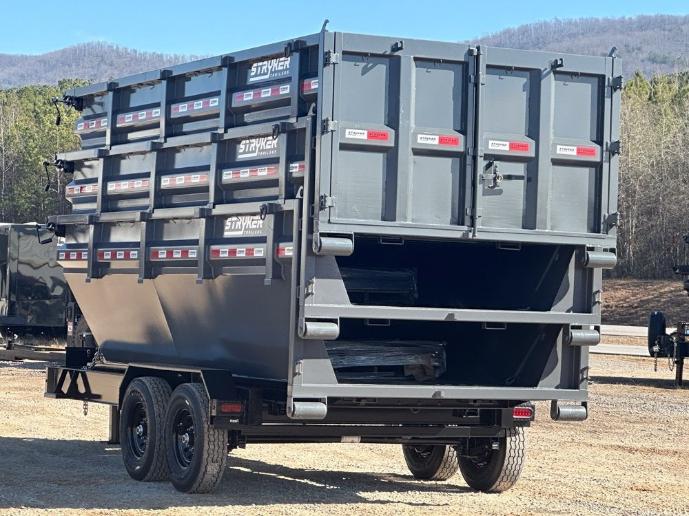 Stryker 16' BP Roll Off Bundle (2) 7k Axles + 3 Bins w/ 4' Walls - Roll Off Packages - Stryker Dealership Group