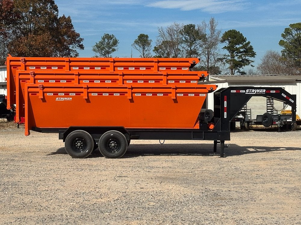 Stryker 16' GN Roll Off Base (2) 7K Axles - Roll Off Base Trailer/RO 16' Gooseneck - Stryker Dealership Group